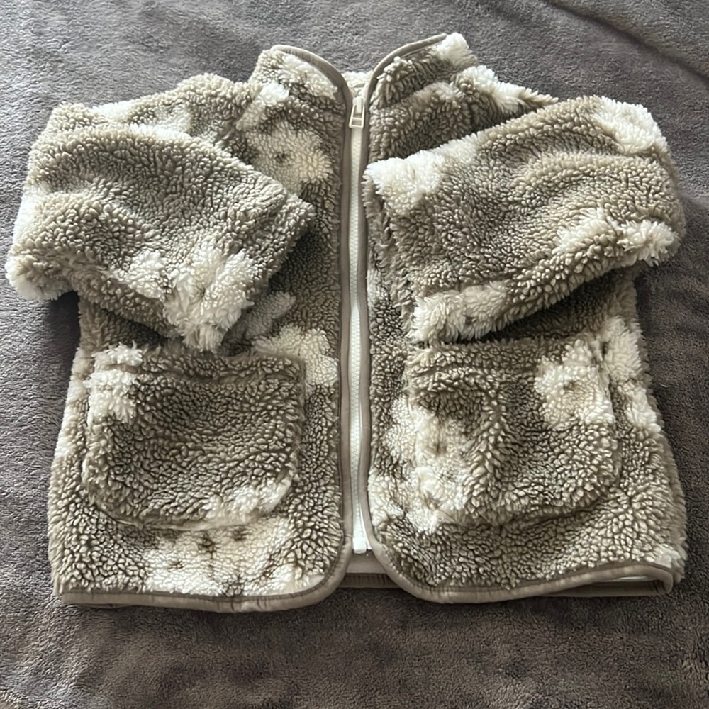 Teddy crème and white floral jacket